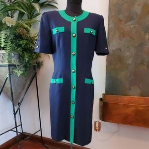 Kasper Navy/Green Sheath - Size 10